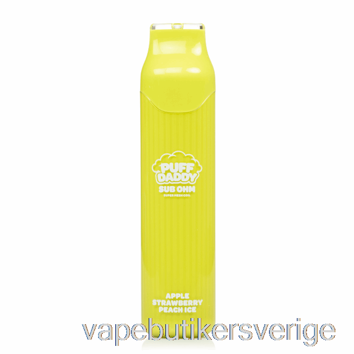 Vape Sverige Puff Daddy 6000 Engångsäpple Jordgubb Persika Is